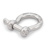 SHONAN 1/2" Marine Grade Large Bow Shackle, 2 Pcs(316 Stainless Steel)