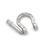 SHONAN 5/16" Marine Grade Bow Shackles, 4Pcs(316 Stainless Steel)