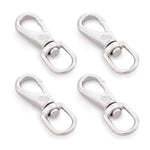 3.5" Stainless Steel Swivel Eye Snap Hooks, 4 Pcs