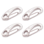 2.75" Marine Grade Wire Gate Carabiners, Stainless Steel 316, 4 Pcs