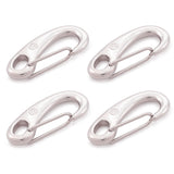 2.75" Marine Grade Wire Gate Carabiners, Stainless Steel 316, 4 Pcs