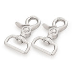2.36" Trigger Snap Hooks for 1-inch Webbing, 316 Stainless Steel, 100 Lbs Capacity, 2 Pcs