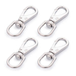 3.5" Stainless Steel Swivel Eye Snap Hooks, 4 Pcs