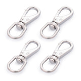 3.5" Stainless Steel Swivel Eye Snap Hooks, 4 Pcs