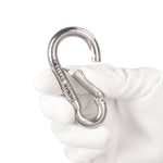 3.1" Heavy Duty Stainless Steel Carabiner Clips, 4 PCS