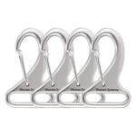 SHONAN Wire Gate Carabiners for 1 Inch Webbing Strap, 316 Stainless Steel