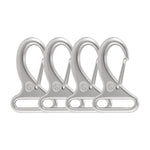 SHONAN Wire Gate Carabiners for 1 Inch Webbing Strap, 316 Stainless Steel