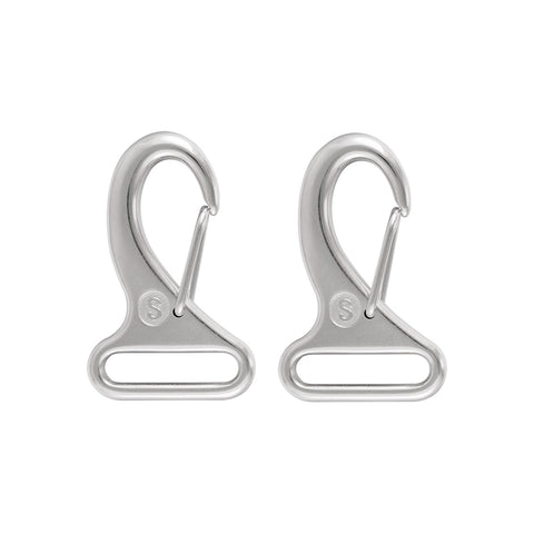 SHONAN Wire Gate Carabiners for 1 Inch Webbing Strap, 316 Stainless Steel