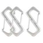 SHONAN S-shaped Wire Gate Carabiners, 2-1/3" S-biners, 316 Stainless Steel