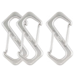 SHONAN S-shaped Wire Gate Carabiners, 2-1/3" S-biners, 316 Stainless Steel