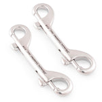 4.5" Double Ended Bolt Snap Hooks, 316 Stainless Steel, 2 Pcs