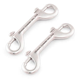 4.5" Double Ended Bolt Snap Hooks, 316 Stainless Steel, 2 Pcs