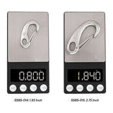 SHONAN Marine Grade Wire Gate Carabiners, 4 Pcs(316 Stainless Steel)