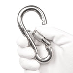 4" Heavy Duty Stainless Steel Carabiners, 4 PCS