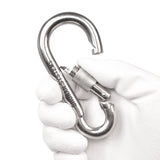 4" Heavy Duty Stainless Steel Carabiners, 4 PCS