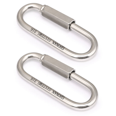 Long Version- Marine Grade Quick Links, Stainless Steel 316