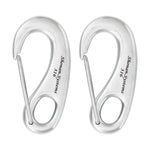 3.7" Marine Grade Large Carabiner, Stainless Steel 316, 2 Pcs
