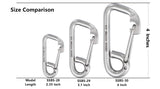 SHONAN Marine Grade Stainless Steel Boat Hooks, Carabiner for Jet Ski, Kayak and Boat Dock Lines