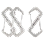 SHONAN S-shaped Wire Gate Carabiners, 2-1/3" S-biners, 316 Stainless Steel