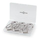 SHONAN S-shaped Wire Gate Carabiners, 2-1/3" S-biners, 316 Stainless Steel