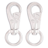 SHONAN 4" Heavy Duty Swivel Snap Hook for Egg Chair, Swing, Punching Bag, and Rope Ceiling Mount, 2 Pcs(316 Stainless Steel)