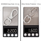 3.5" Stainless Steel Swivel Eye Snap Hooks, 4 Pcs