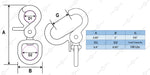 2.65" Swivel Snap Hooks, Marine Grade Stainless Steel 316, 4 PCS