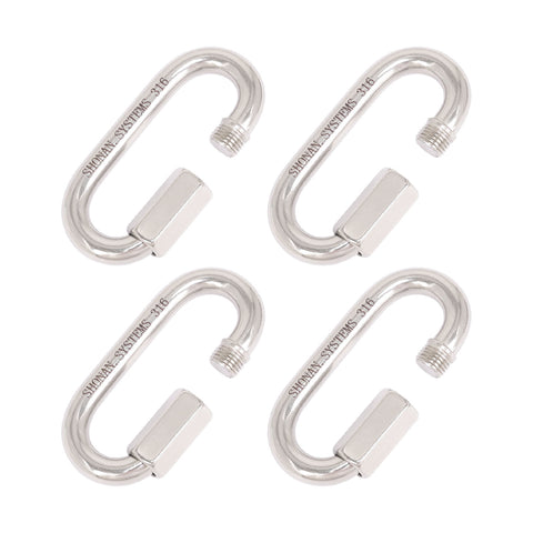 3" Chain Quick Links, Stainless Steel 304 or 316, 4 Pcs