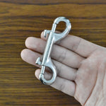 3.5" Double Ended Bolt Snap Hooks, Marine Grade Stainless Steel 316, 2 Pack