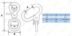 2.65" Swivel Snap Hooks, Marine Grade Stainless Steel 316, 4 PCS