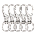 2.7" Stainless Steel Swivel Eye Snap Hooks, 5 Pcs